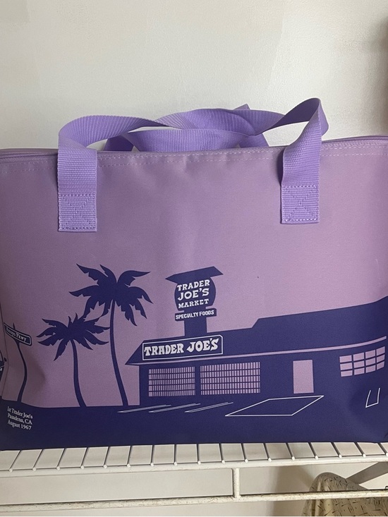 Trader Joe'S Other - Trader Joe's Large Lavender Insulated Reusable Cooler Bag NEW